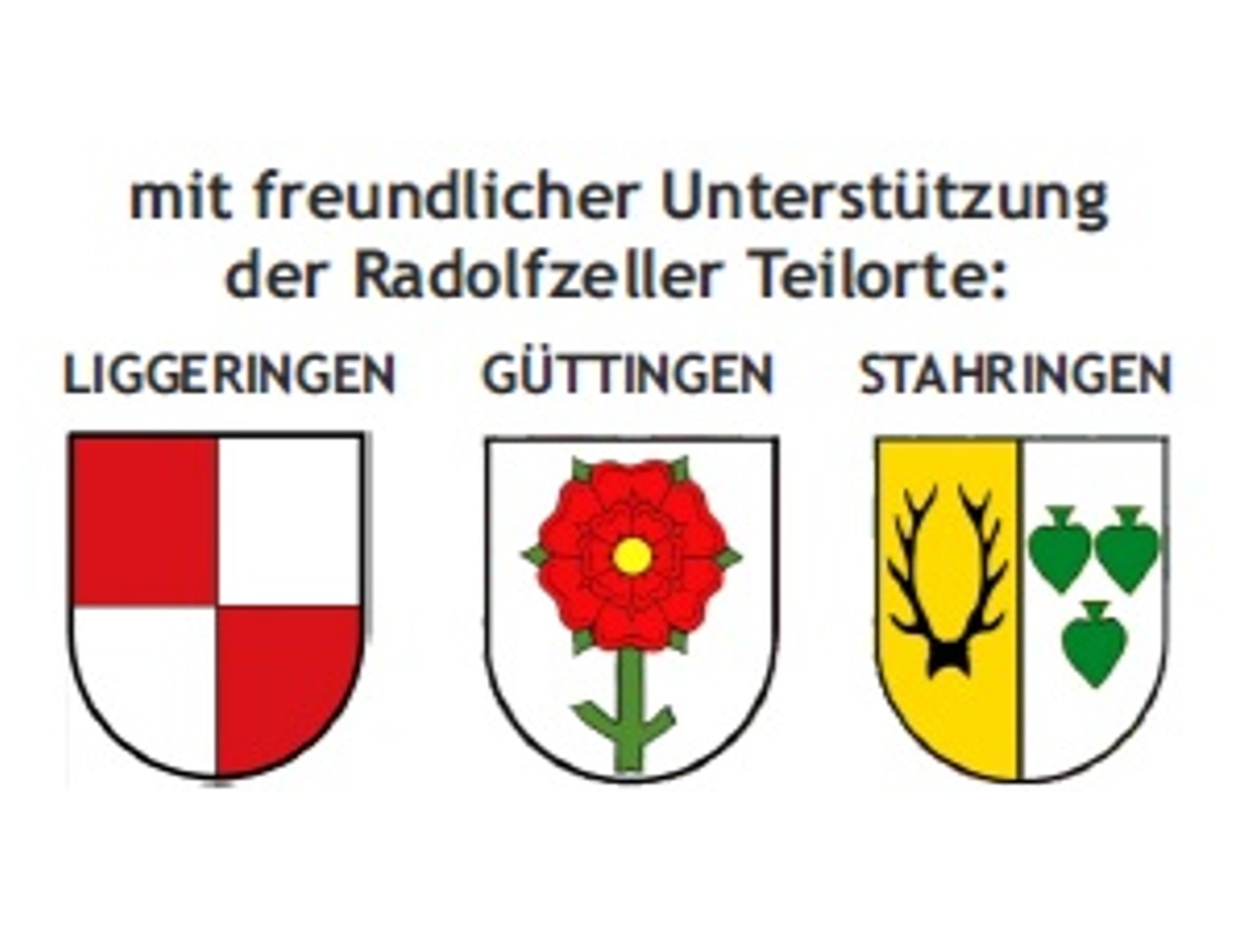 Wappen der Radolfzeller Teilorte Liggeringen, Güttingen und Stahringen
